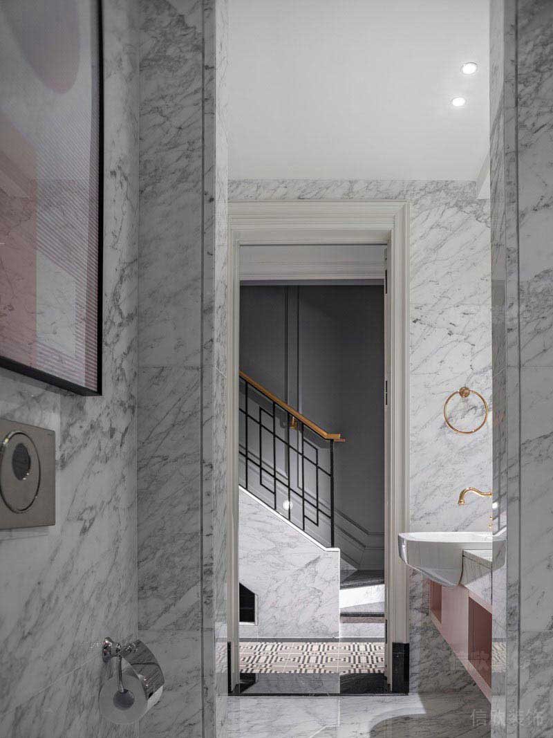 二手房改造別墅現(xiàn)代簡約風(fēng)衛(wèi)生間效果圖