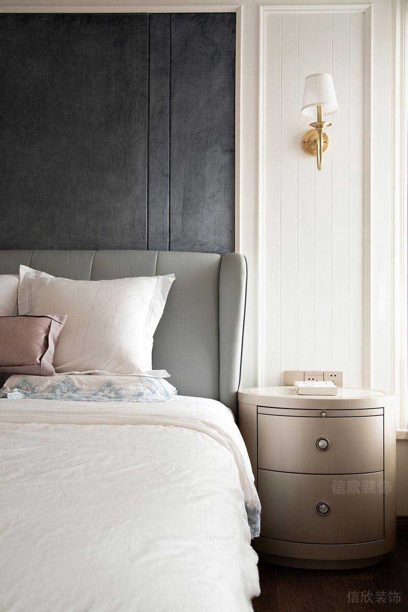 二手房改造現(xiàn)代簡約風臥室效果圖(6)