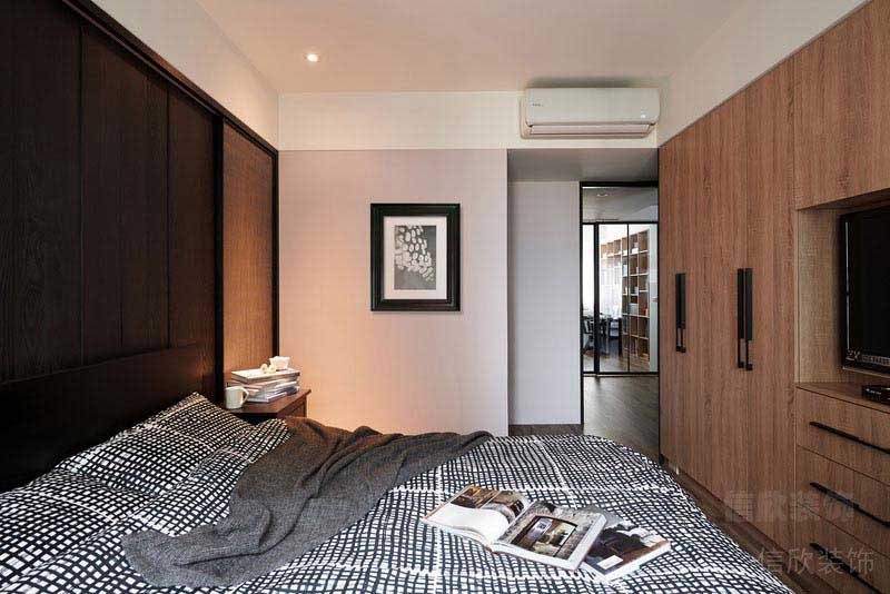 二手房改造現(xiàn)代簡約風臥室效果圖(4)