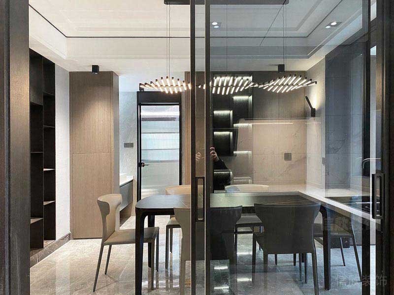 二手房改造現代簡約風餐廳效果圖(3)