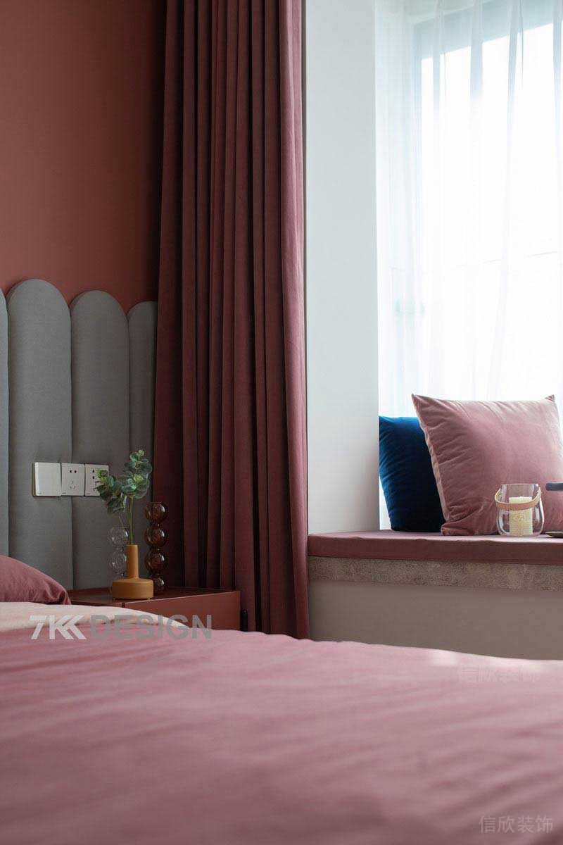 二手房改造現(xiàn)代簡約風臥室效果圖(3)