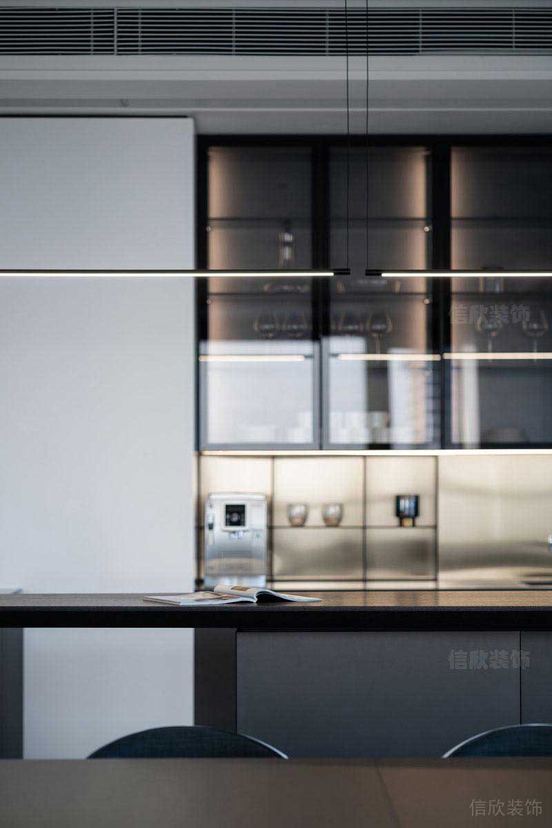 二手房改造現(xiàn)代簡約風開放式廚房效果圖