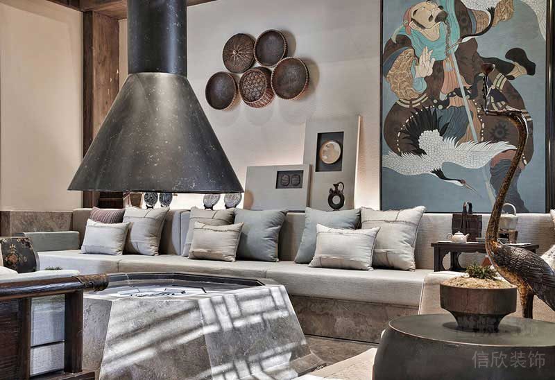 工業(yè)復古風家居空間客廳