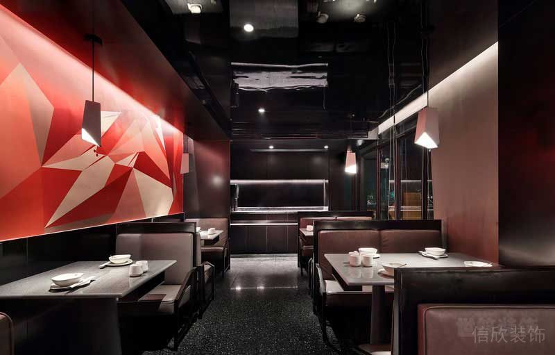 后現(xiàn)代簡約風餐廳公共區(qū)