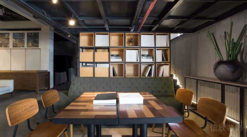 美式工業(yè)風辦公室空間員工交流區(qū)