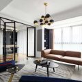 美式極簡(jiǎn)風(fēng)格家居樣板間休閑廳