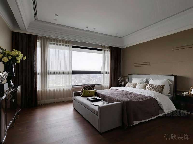 美式簡(jiǎn)約風(fēng)家居主人房