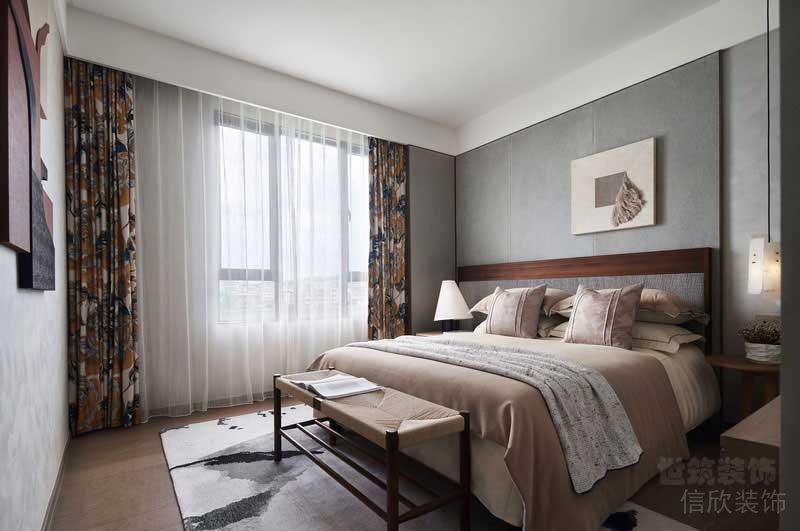 美式現(xiàn)代風(fēng)格家居客房床尾凳