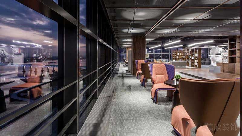 美式現代工業(yè)風辦公室商務洽談區(qū)