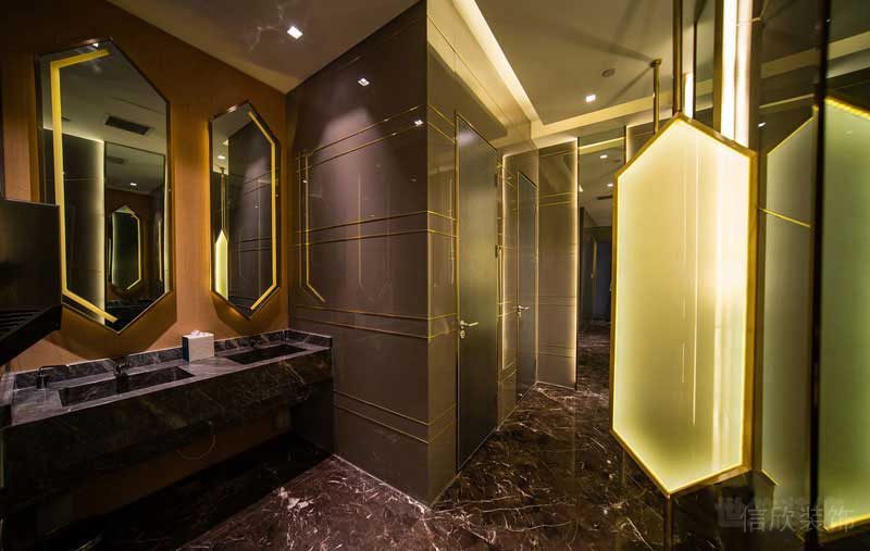 輕奢風(fēng)格餐飲空間衛(wèi)生間