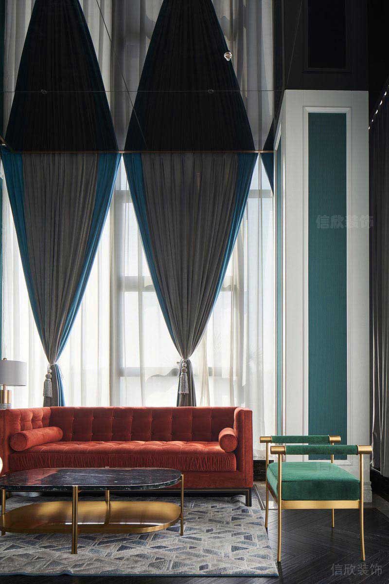 輕奢風(fēng)格的會客區(qū)效果圖