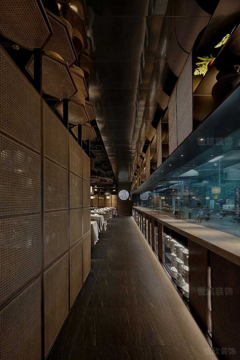 現(xiàn)代風格餐廳過道效果圖