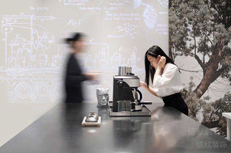 現(xiàn)代風格餐飲空間咖啡機