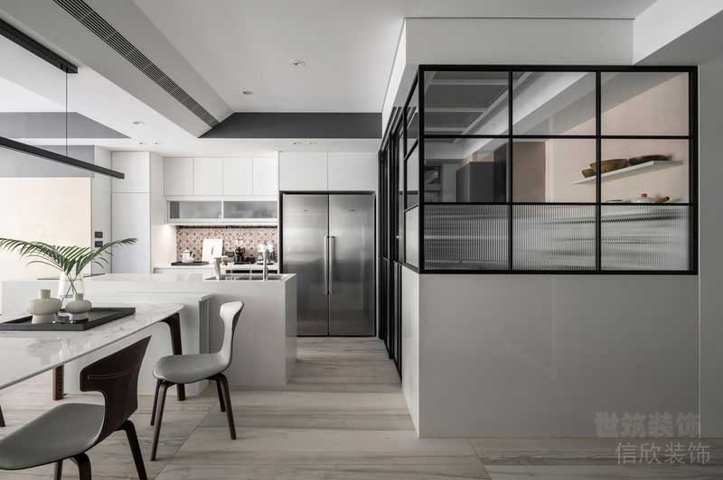現(xiàn)代風(fēng)格家居餐廚實(shí)景圖