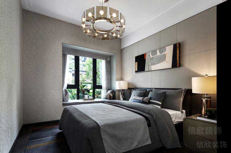 現代極簡風格家庭臥室