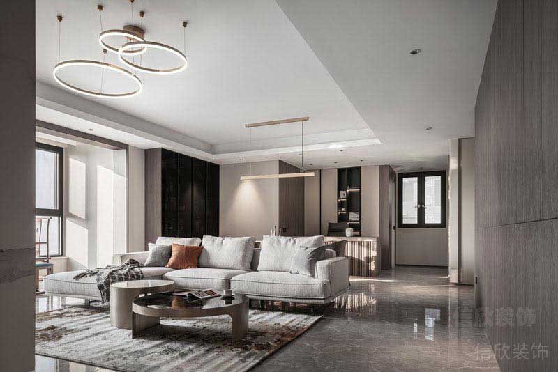 現(xiàn)代極簡家庭客餐廳