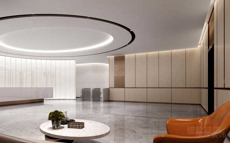 現(xiàn)代輕奢風辦公空間前廳