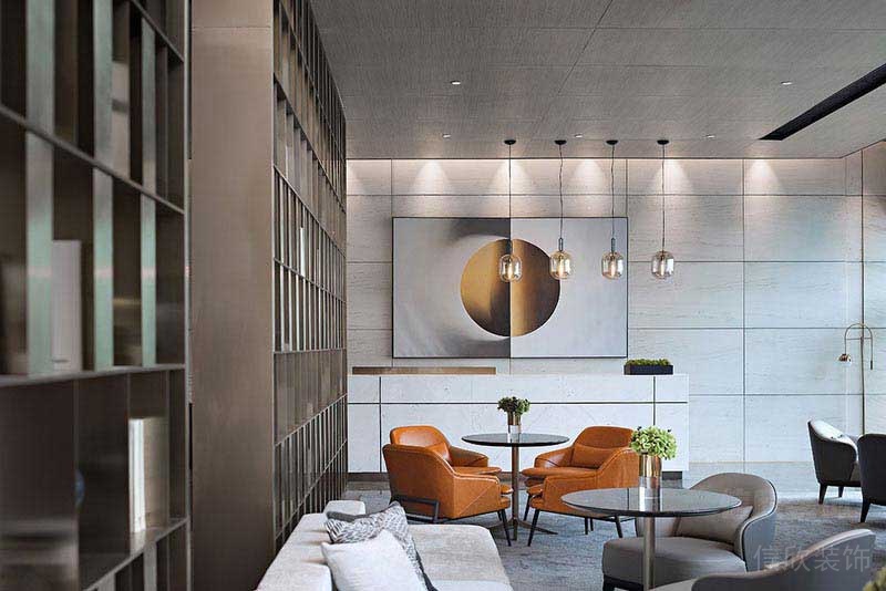 現(xiàn)代輕奢風格辦公室休閑公共接待區(qū)