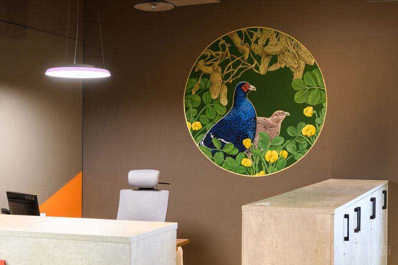 現(xiàn)代中式風(fēng)格彩繪背景墻