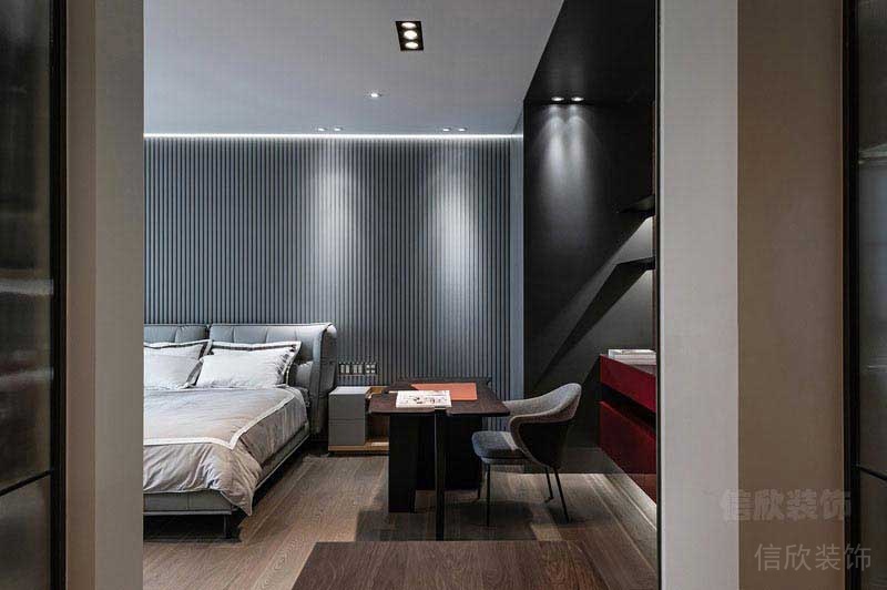 新房現(xiàn)代簡約風臥室背景墻效果圖
