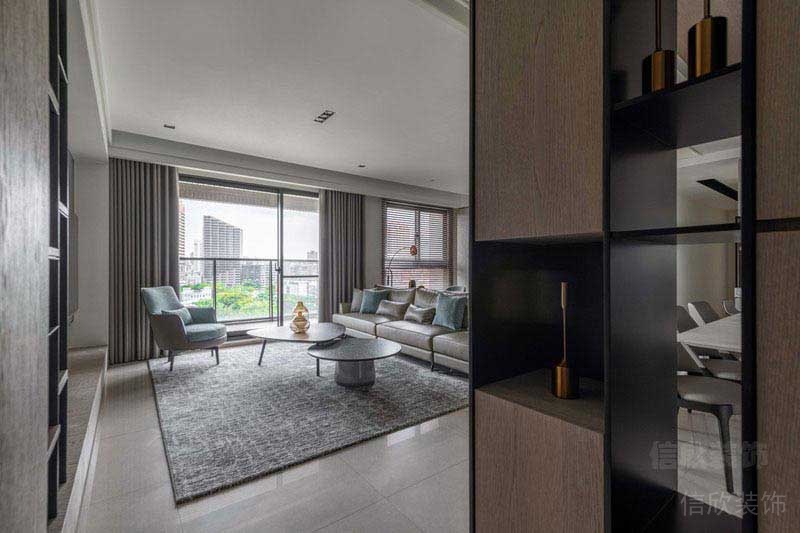 新居現(xiàn)代簡(jiǎn)約風(fēng)簡(jiǎn)歐皮藝沙發(fā)效果圖