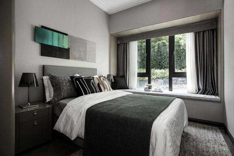 新居現(xiàn)代簡約風臥室效果圖 (4)