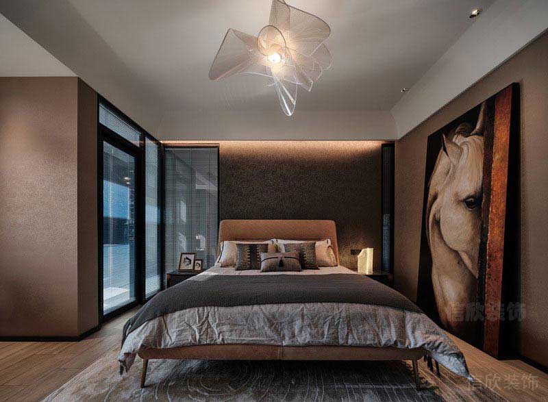 新居現(xiàn)代簡約風主臥室效果圖