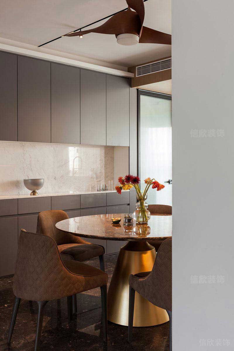 新居現代輕奢風餐廳效果圖 (4)