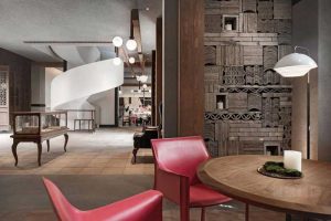 新中式展廳空間公共交流區