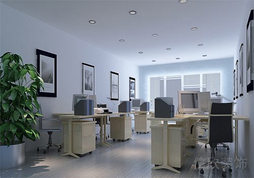 現(xiàn)代簡(jiǎn)約風(fēng)辦公室設(shè)計(jì)效果圖木質(zhì)收納柜