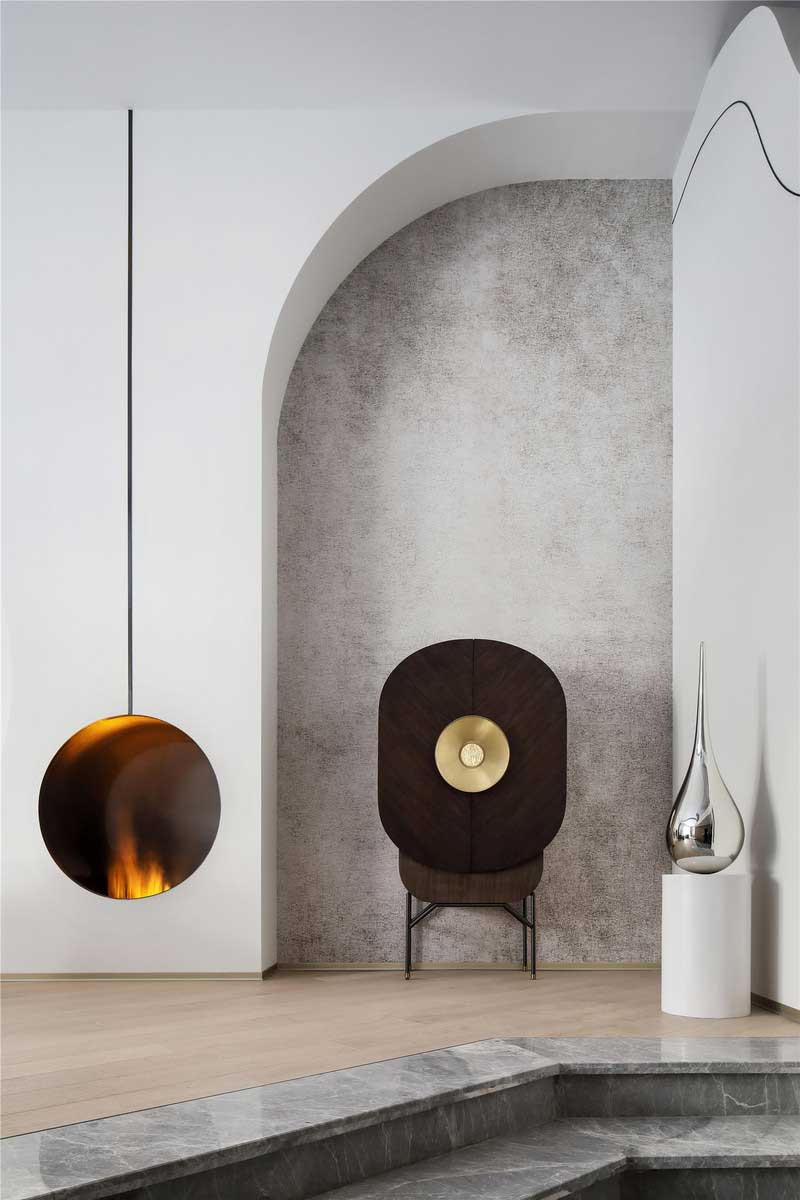 深圳龍華區現代中式風格舊房裝修改造完工后實景圖客廳壁爐 深圳龍華區現代中式風格舊房裝修改造完工后實景圖客廳壁爐