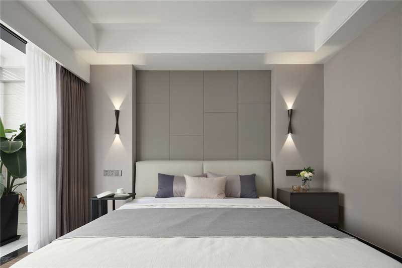 深圳寶安區現代簡約風格灰色調家庭裝修圖片主臥睡床 深圳寶安區現代簡約風格灰色調家庭裝修圖片主臥睡床