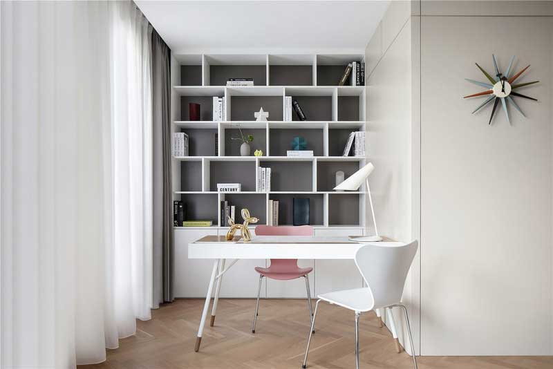 深圳龍華區現代中式風格舊房裝修改造完工后實景圖女兒房學習區 深圳龍華區現代中式風格舊房裝修改造完工后實景圖女兒房學習區