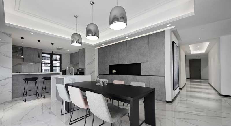 深圳龍崗區極簡風格大戶型家裝裝修設計圖餐廳 深圳龍崗區極簡風格大戶型家裝裝修設計圖餐廳