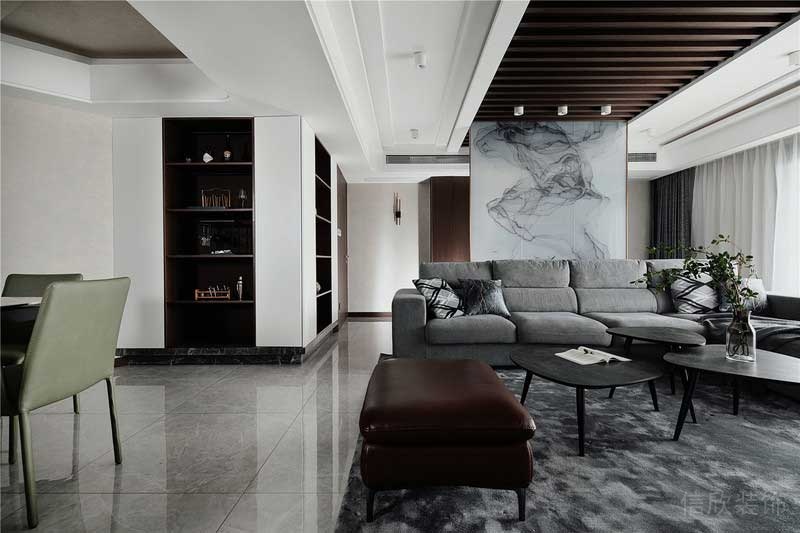 深圳羅湖新中式家庭裝修圖客廳天花吊頂 深圳羅湖新中式家庭裝修圖客廳天花吊頂