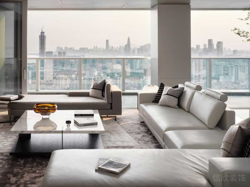 深圳寶安區現代簡約風格精裝修設計施工沙發 深圳寶安區現代簡約風格精裝修設計施工沙發