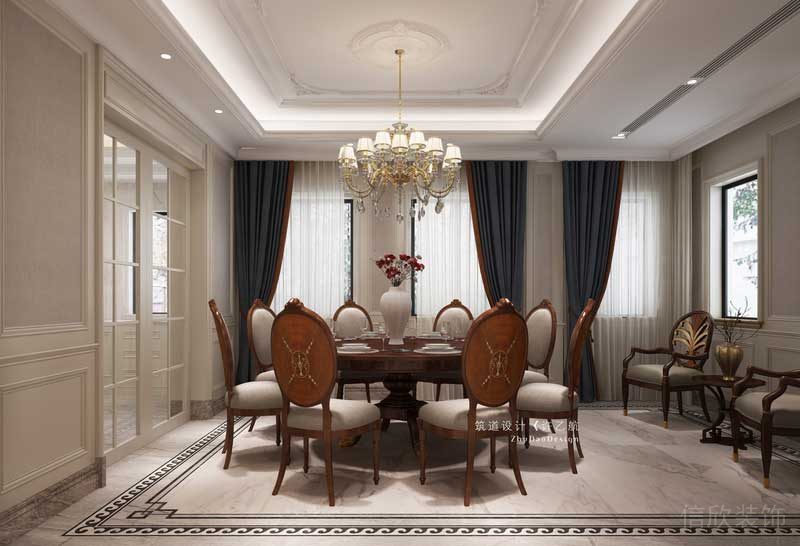 原始餐廳大小與客廳相比過(guò)于狹小,所以我們將餐廳外擴(kuò),使之成為能與客廳大小匹配的用餐處。