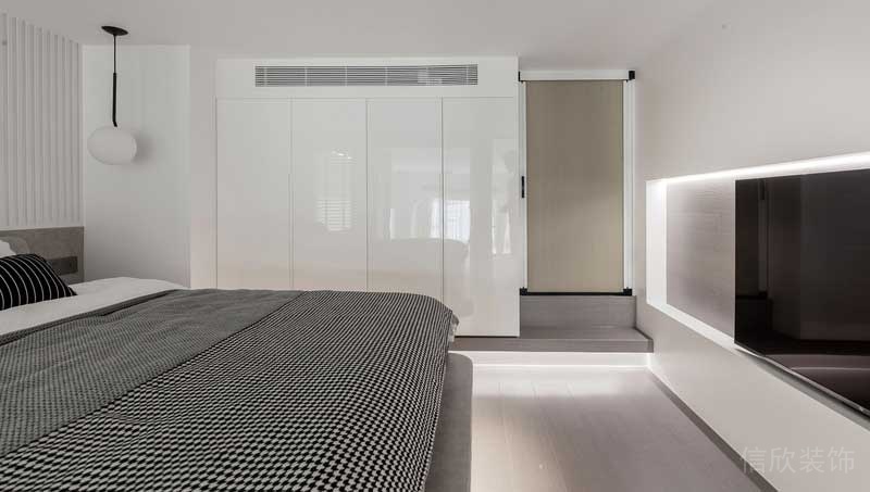 深圳寶安現代白色調家庭裝修案例臥室衣柜 深圳寶安現代白色調家庭裝修案例臥室衣柜