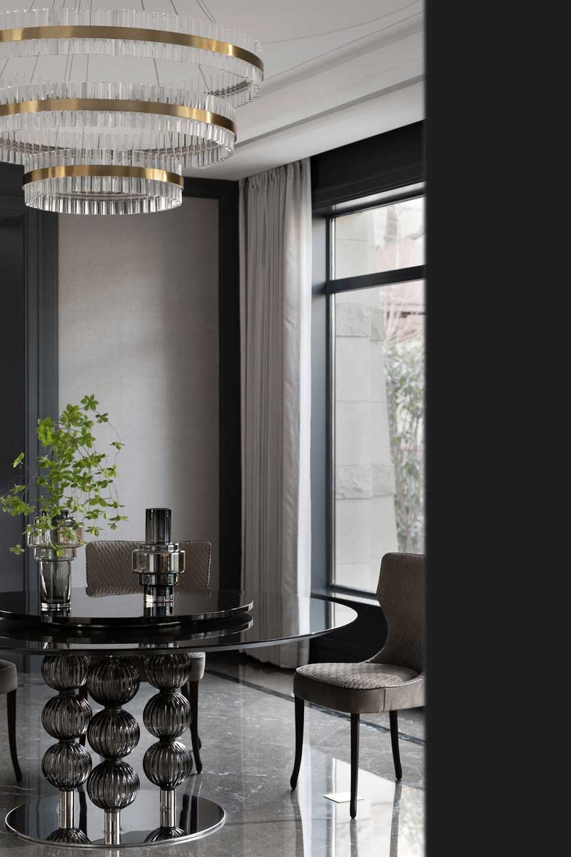 深圳南山白石洲美式輕奢風(fēng)二手房翻新改造裝修餐桌餐椅 深圳南山白石洲美式輕奢風(fēng)二手房翻新改造裝修餐桌餐椅