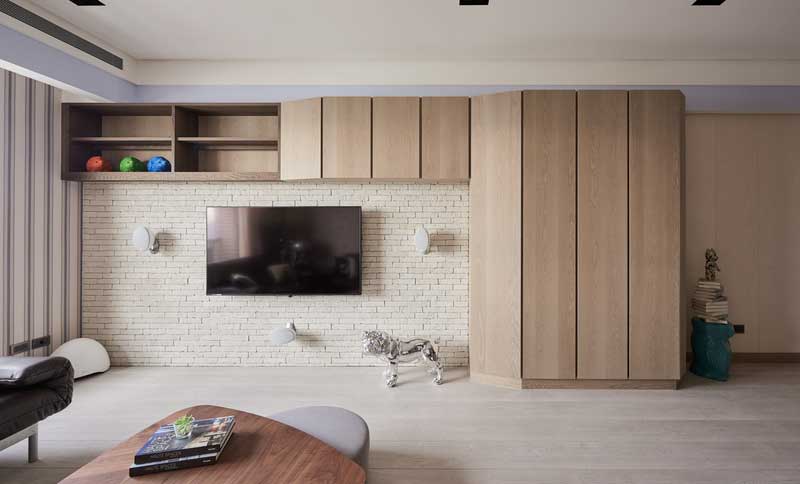 深圳福田區(qū)梅林北歐風格家庭裝修工程電視背景墻 深圳福田區(qū)梅林北歐風格家庭裝修工程電視背景墻