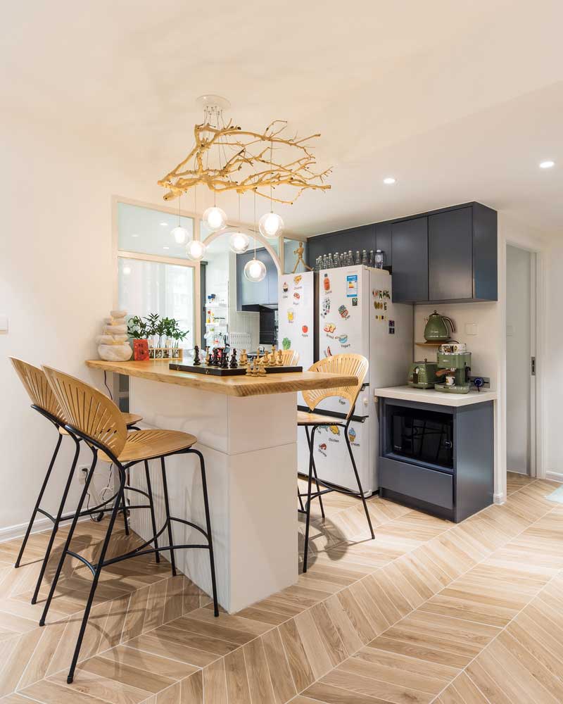 深圳鹽田區三房小戶型家裝裝修餐廳