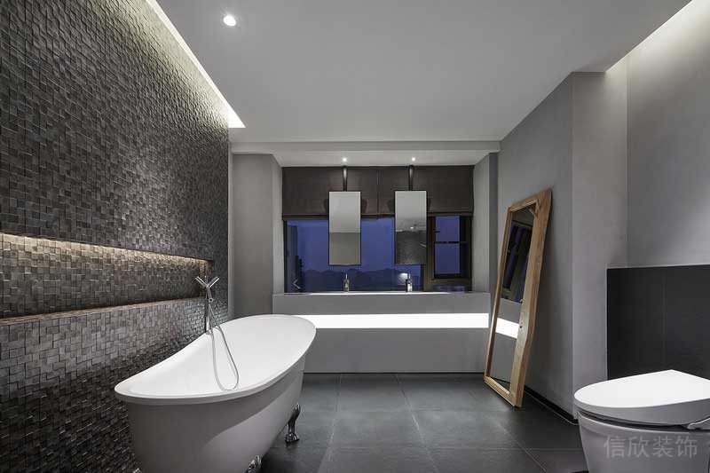 深圳龍崗區簡約風格家裝裝修案例衛生間浴缸 深圳龍崗區簡約風格家裝裝修案例衛生間浴缸