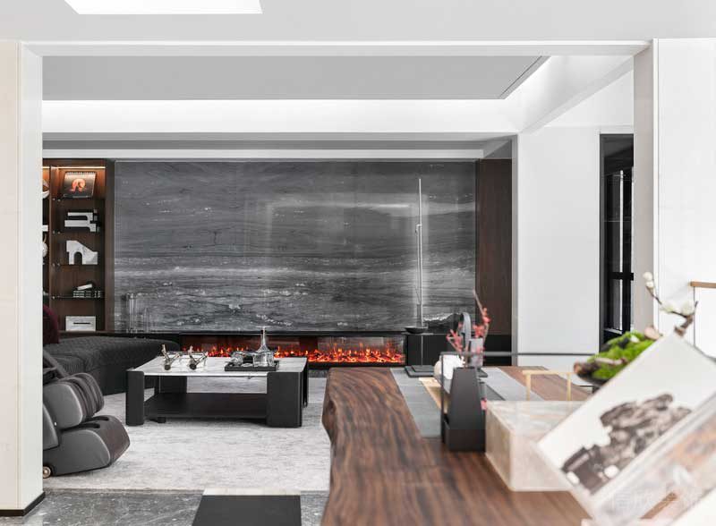 深圳南山區(qū)現(xiàn)代輕奢住宅新房裝修休閑會客廳大理石背景墻 深圳南山區(qū)現(xiàn)代輕奢住宅新房裝修休閑會客廳大理石背景墻