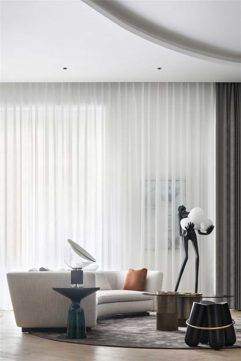 深圳龍華區現代中式風格舊房裝修改造完工后實景圖客廳窗簾 深圳龍華區現代中式風格舊房裝修改造完工后實景圖客廳窗簾