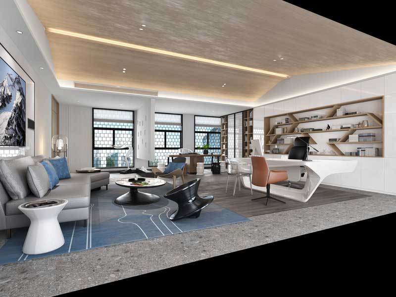 深圳鹽田區現代中式風格辦公室裝修設計總經理辦公室設計效果圖 深圳鹽田區現代中式風格辦公室裝修設計總經理辦公室設計效果圖