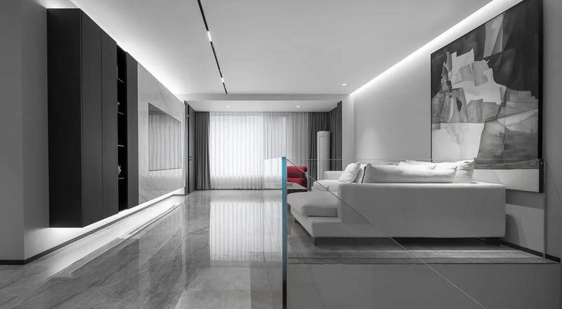 深圳鹽田極簡風格家庭住宅裝修設計客廳 深圳鹽田極簡風格家庭住宅裝修設計客廳