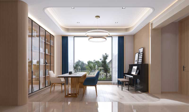 深圳南山區(qū)前海輕奢風(fēng)格新房三居室裝修書(shū)房 深圳南山區(qū)前海輕奢風(fēng)格新房三居室裝修書(shū)房