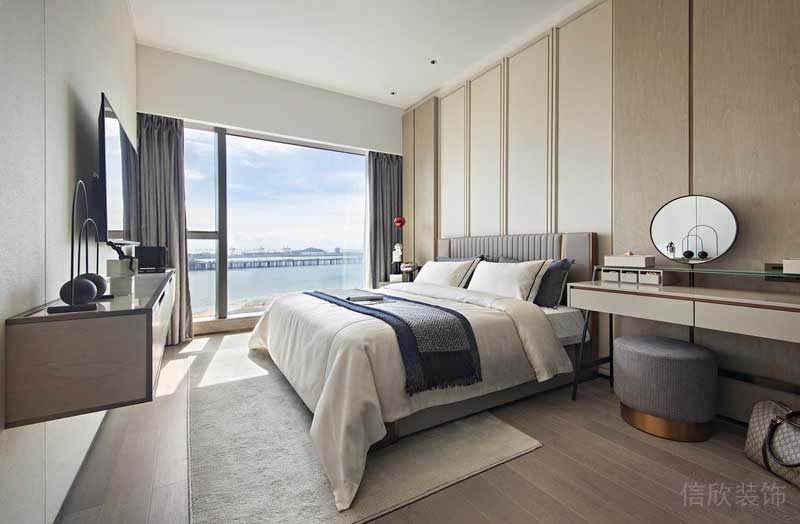 深圳龍崗區現代風高檔家庭裝修工程案例主臥 深圳龍崗區現代風高檔家庭裝修工程案例主臥