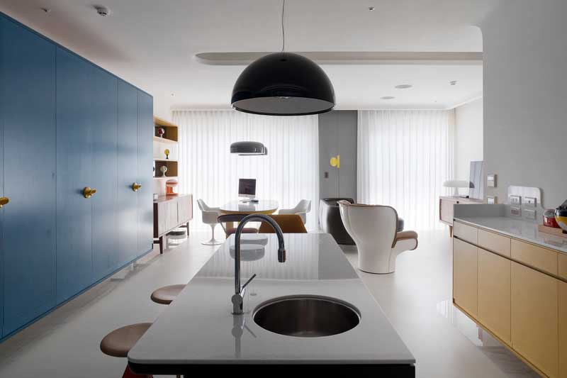 深圳龍崗后現(xiàn)代藍色調三居室裝修圖餐吧 深圳龍崗后現(xiàn)代藍色調三居室裝修圖餐吧