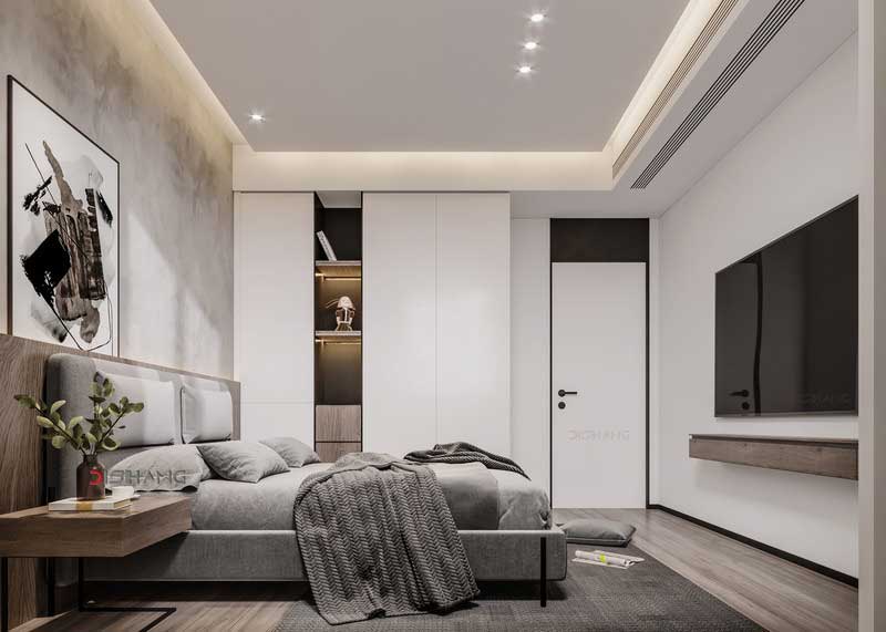 南山區(qū)現(xiàn)代北歐風格家居住宅裝修次臥